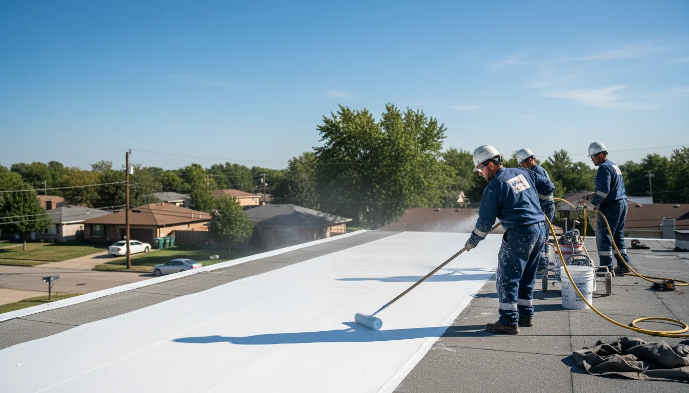 Commercial roof coating in Syosset, NY near me